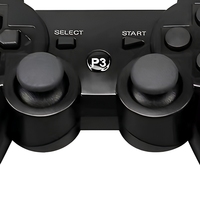 Manette sans fil PS-3, joystick BT, fonction complète, barre lumineuse, double moteur à vibration, gyroscope six axes, Slim P3 pour le jeu