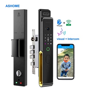Ttlock 3d Face Recognition Door Lock Smart Wifi Automatic Security Camera Visual <strong>Intercom</strong> Wifi Smart Lock - Product Image 1