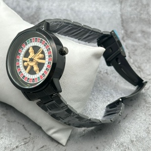 New Black <b>Playing</b> <b>Card</b> Wheel Quartz Watch Gambling Watch Dial Men's High-end Fashion Sports Watch Alloy High-quality Wholesale - Product Image 5