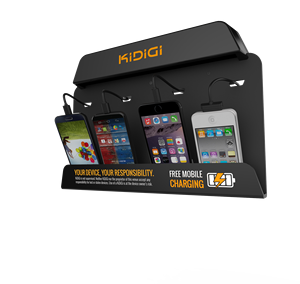 Station de recharge murale pour téléphone portable KiDiGi, chargeur rapide commercial, borne de recharge murale pour téléphone portable - Product Image 3