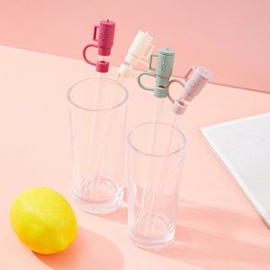 Cubierta antipolvo de silicona de 10 mm de diámetro con diseño lindo para vasos de hielo y accesorios de bebidas, venta al por mayor y personalizada - Product Image 2