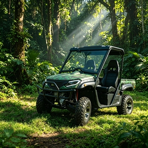 UTV électrique <span class=keywords><strong>4x4</strong></span> tout-terrain, buggy côte à côte, véhicule utilitaire pour <span class=keywords><strong>jungle</strong></span>, ferme, ranch, camping, station balnéaire, homologué CEE COC - Product Image 2