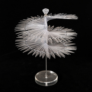 120 Stiletto Sharp <b>Nail</b> Tips Rotating Color Chart Display Stand with Acrylic Base - Product Image 3
