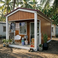 Maisonnette modulaire préfabriquée personnalisée avec balcon pour camp de construction et hébergement temporaire