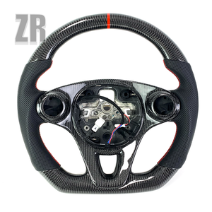 Volante Sportivo in Pelle e Fibra di Carbonio per <span class=keywords><strong>Mercedes</strong></span> Benz SMART 453 - Product Image 1