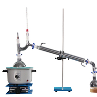 Unité de distillation d'huile sous vide 250ml 500ml 1L Laboratory Herbal Complete