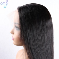 Wig Rambut Asli Remy Full Lace Lurus Halus Grosir XYS, Wig Rambut Asli Full Lace, Vendor Wig Kepang Full Lace
