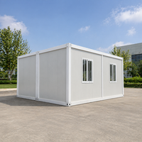 Garage conteneur préfabriqué avec porte à enroulement en alliage d'aluminium pour atelier de stockage extérieur préfabriqué