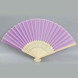 พัดลมมือถือทำจากไม้ไผ่สำหรับงานแต่งงานของขวัญส่วนบุคคลงานฝีมือที่หรูหราและเป็นมิตรกับสิ่งแวดล้อม - Product Image 1