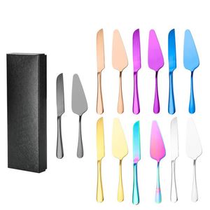 Wholesales Stainless Steel Pizza Cake Cutter Home <b>Baking</b> Tools Cake Knife Spatula Utensil <b>Set</b> for Wedding - Product Image 4