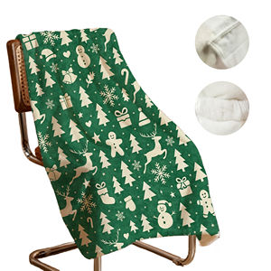 Faltbare 2-in-1-Kissen-Decke aus Flanell-Fleece für Weihnachten, tragbar für Zuhause, Auto, Reisen und Flugzeug, leicht zu transportieren - Product Image 5