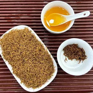 شاي Jinjunmei أسود من مادة خام متميزة طبيعية شاي قرد ذهبي سائب بالجملة