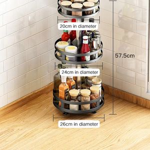 Vente en gros de nouveaux organisateurs de <span class=keywords><strong>cuisine</strong></span> multifonctionnels rotatifs pour comptoir, support de rangement pour bouteilles d'huile, de sel, de sauce, de vinaigre, organisateur d'épices - Product Image 1