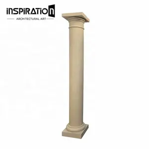 High quality outdoor faux stone pillars sculpture decorative gfrc corinthian capital column