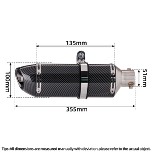 ระบบท่อไอเสีย GY6 สำหรับเครื่องยนต์ GY6 Zuma TANK150 TANK200 125CC/150CC/200CC ท่อไอเสียรถจักรยานยนต์ สีน้ำเงิน ท่อร่วมไอเสีย <span class=keywords><strong>Yoshimura</strong></span> <span class=keywords><strong>R77</strong></span> - Product Image 6