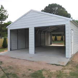 Pronto Feito Modular Aço Metal Estacionamento Garagem Carro Galpão <span class=keywords><strong>Carport</strong></span> Construção De Estrutura De Aço Pré-fabricada