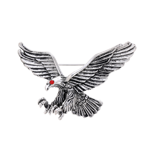 Moda Peito Flor Broche Personalizado Animal Incrustado Diamante Águia Broche dos homens Terno Peito Flor das Mulheres Liga Broche - Product Image 5