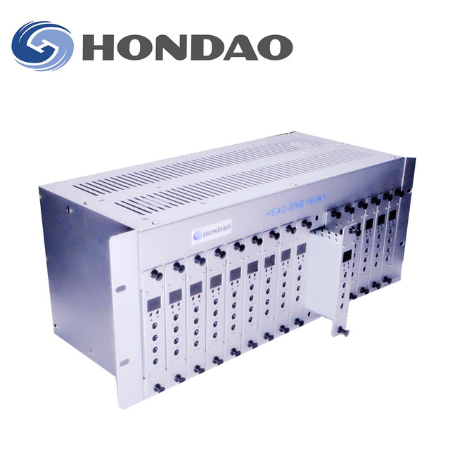 TCM16AJ 47~860MHz 16 in 1 Agile Adjacent CATV Modulator Analog Channel for Hotel Cable TV System
