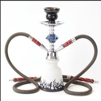 Petite taille Double ou simple tuyaux bouteille d'eau arabe acrylique Shisha narguilé ensemble avec tuyaux en plastique accessoires pour fumer