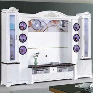 OEM oro espejo iluminación Led madera diseño última sala de estar esquina negra mejor madera lujo gabinete conjunto <span class=keywords><strong>mesa</strong></span> de centro <span class=keywords><strong>soporte</strong></span> de <span class=keywords><strong>TV</strong></span> - Product Image 1