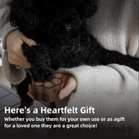 Urna Conmemorativa de Madera Hecha a Mano para Cenizas de Mascotas con Tapa, Recuerdo Personalizable con Huella de Pata para Gatos y Perros
