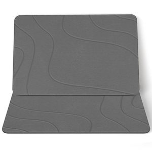 Alfombra de Cocina Absorbente de Secado Rápido Antideslizante de Tierra de Diatomeas Personalizada, Alfombra de Baño de Piedra de Diatomita - Product Image 1
