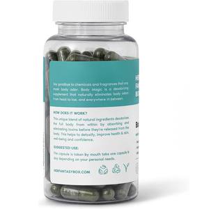 Label pribadi memiliki merek badan kapsul klorofil ajaib; Suplemen kesehatan daun peterseli ramah dewasa; Satu botol - Product Image 2