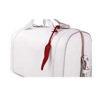 Pendentif de sac à dos en cuir de haute qualité, fait main, au design tendance, avec logo personnalisé, porte-clés, breloques de sac à main, accessoires