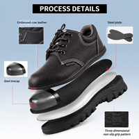 Chaussures de sécurité basses respirantes ACE pour hommes, anti-choc, anti-perforation, antistatiques, imperméables, en maille et cuir, idéales pour l'été