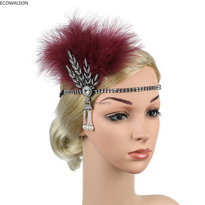 1920er Jahre Flapper Gatsby Kostüm zubehör Set 20er Jahre Flapper Stirnband Perlenkette Handschuhe Zigaretten halter Kostüm Requisiten - Product Image 4