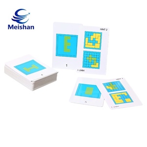Meishan Custom Creative Eco-Friendly Scratch-Resistant Birthday Fun Blocks Children's Puzzle Party Board Games Cards Toy Cards