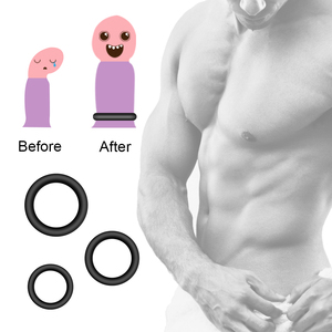Anillo para Pene de Silicona, 3 Piezas, Anillo Masculino para Prolongar la Eyaculación, Anillo Elástico para el Pene, Mayor Duración - Product Image 6