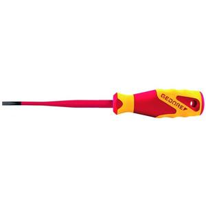 GEDORE - 2824760 VDE-Destornillador Delgado para tornillos de cabeza ranurada-EAN 4010886938669 1000V DESTORNILLADORES AISLADOS - Product Image 1