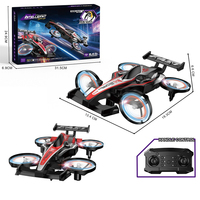 Voiture volante 2-en-1 terre-air 360 °   Quadricoptère RC de course télécommandé 2,4 GHz avec fonction de rotation pour garçons