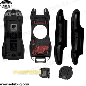 3/4 nút nâu thông minh vỏ chìa khóa xe trường hợp bìa thay thế vỏ chìa khóa xe cho <span class=keywords><strong>Porsche</strong></span> - Product Image 3