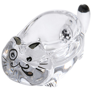 Plato de Cristal con Diseño de Gato de Dibujos Animados para Salsas y Condimentos, Creativo Plato para Tomate, Salsa de Soja, Vinagre, Aperitivos, con Forma de Animal - Product Image 5