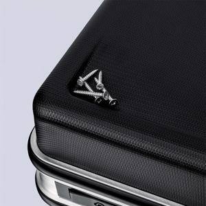 Caja de herramientas básica de plástico ABS con 27L Capacidad 15kg Carga Color negro - Product Image 6