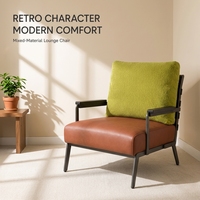 Chaise d'appoint individuelle en tissu ou similicuir, fauteuil de loisirs, vente en gros de meubles pour la maison – Offre spéciale usine OEM ODM