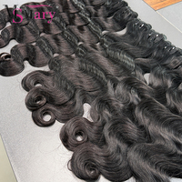 Extensiones de Cabello Humano Doble Trama Ondulado Natural Virgen SDD al por Mayor 15A para Mujeres Negras