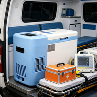 Congélateur portable mobile -80°C 25L à température unique, ultra-basse température, dégivrage automatique, refroidissement par ventilateur, 1 porte, pour réactifs médicaux