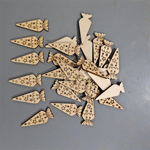 Letras del Alfabeto de Madera de Boj Natural, Formas Creativas Bohemias, Piezas de Estrellas Arcoíris, Manualidades DIY para el Hogar, la Escuela, Fiestas, Jardín de Infancia - Product Image 4
