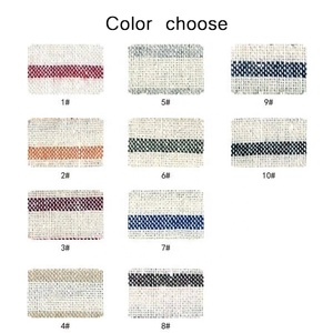 Vente en gros de tissu léger tissé à <span class=keywords><strong>rayures</strong></span> naturelles écologiques 100% pur <span class=keywords><strong>lin</strong></span> coton mélangé pour la confection de robes pour femmes - Product Image 5