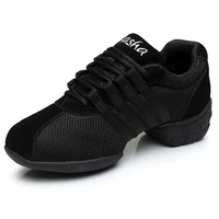 Chaussures de danse jazz modernes professionnelles pour femmes, chaussures de danse carrée nationale, en maille souple, confortables et respirantes, pour filles