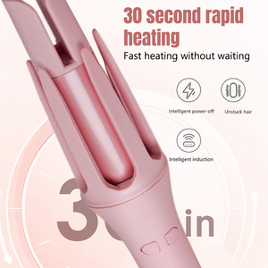 Rizador de pelo automático eléctrico, rizador automático con 4 temperaturas y 3 temporizadores, varita rizadora giratoria antienredos antiescaldado - Product Image 2