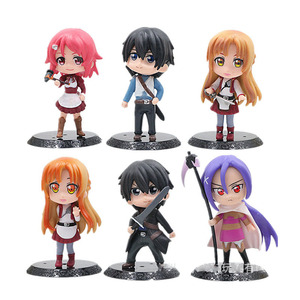 Figurines de dessins animés, jouets, <span class=keywords><strong>Kirigaya</strong></span> <span class=keywords><strong>Kazuto</strong></span>, Yuuki Asuna, ensemble de figurines, Sword Art Online, figurines d'action d'anime - Product Image 1