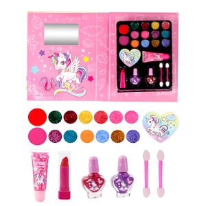 2025 nouveau gros enfants cosmétique jouet enfants <span class=keywords><strong>maquillage</strong></span> Kit Non-toxique fard à paupières <span class=keywords><strong>maquillage</strong></span> livre <span class=keywords><strong>Palette</strong></span> pour fille - Product Image 1