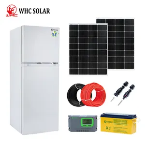 DC 12V/24V Solar Refrigerator Complete Set Solar Powered Fridge Freezer Refrigerator