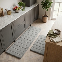 Super doux lavable en Machine de tapis de bain de Polyester 100% de produits de maison d'ouatine de corail de mousse de mémoire