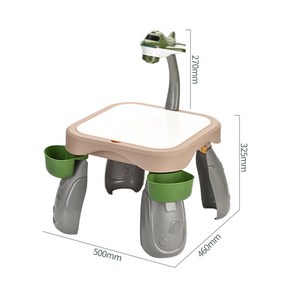 Tableau de dessin en plastique multi-activités pour enfants avec projecteur et blocs de construction - Product Image 3