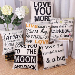 Alphabet <span class=keywords><strong>anglais</strong></span> motif oreiller mode maison voiture canapé coussin - Product Image 6